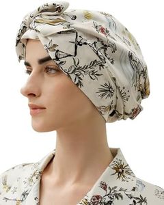 LILYSILK 100% Pure Mulberry Silk Sleep Cap Womens Bonnet for Sleeping & Hair Care Night Band Head Libra