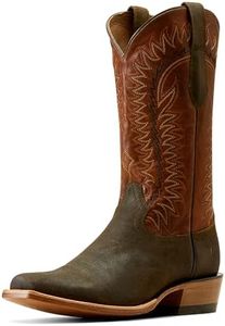 Ariat Men's Futurity Time Cowboy Boot, Copper Crunch/Olive Roughout, 11