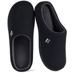 RockDove Women's Original Two-Tone Memory Foam Slipper, Size 9-10 US Women,Black/Grey