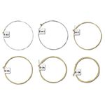 kwmobile Set of 6 Guitar Strings - Set of Replacement Strings for Acoustic and Western Guitars - Steel Strings with Different Thicknesses Numbered