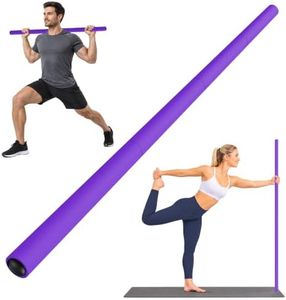 5ft Yoga Stick, Sturdy Steel Mobility Exercise Stick 3 Adjustable Lengths