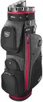 Wilson Staff Golf Bag, I Lock 3 Cart Bag, Trolley Bag, 14 Compartments for Various Golf Clubs, Black/Red