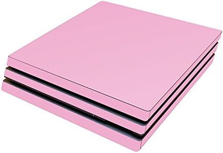 MightySkins Skin Compatible with Sony PS4 Pro Console - Solid Pink | Protective, Durable, and Unique Vinyl Decal wrap Cover | Easy to Apply, Remove, and Change Styles | Made in The USA