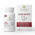 Foresta Organics Liver Detox - Milk Thistle, Dandelion & Glutathione For Fatty Liver support, Healthy Digestion - 60 Capsules