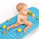 Sheepping Baby Bath Mat Non Slip for Tub Extra Long Bathtub Mat for Kids 40 X 16 Inch - Eco Friendly Bath Tub Mat with 200 Big Suction Cups,Machine Washable Shower Mat