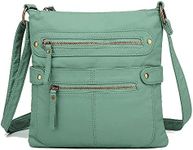 Scarleton Crossbody Bags for Women Travel Bag Purses and Handbags Multi Pocket Shoulder Bag Ultra Soft Faux Leather, H1693, Mint Green-small, Small