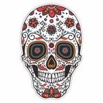 Ornamental Sugar Skull Keyboard, Keypad Vinyl Macbook Decal Sticker - Skin Track Pad MacBook Pro Air 13" 15" 17" iPad Laptop Decal Sticker iPad Sticker Skull Sticker Day Of the Dead