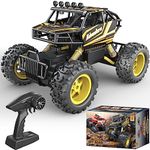 GUOKAI Fast RC Cars for Adults and Kids, 2.4GHZ 1:14 4WD Rock Crawler RC Truck High Speed Off Road Remote Control RC Car with Metal Case,Electric Hobby RC Car Toys and Gifts for Boys Girls
