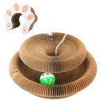 LALAKATS Cat Accordion Cat Toy Kitty Kurlz Cat Toy Ball Scratch Pad Magic Organ Cat Scratching Board Cat Scratcher 1 Pack