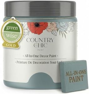 Country Chic All-in-One Chalk Paint for Furniture, Cabinets, Home Decor, Eco-Friendly, Matte Finish, Built-In Primer & Top Coat for Wood, Metal - Nightfall (Blue) - Pint 16 oz (475 ml)