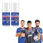Elemnt Anti Chafing Roll On | 100 ml (Pack of 2) | Bengaluru FC Edition | Friction Free for Men & Women | Itching, Blisters, Bacterial from Sports and Fitness Activities | Anti Chafing Roll On For Underarms, Inner thighs, Blisters, UnderBreasts, Intimate areas | Uni-Sex (100 ML (Pack of 2))