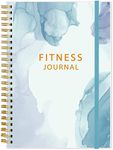 Simplified Fitness Journal for Women & Men,A5 Workout Journal/Planner Daily Exercise Log Book to Weight Loss, Gym, Muscle Gain, Bodybuilding Progress, 5.8"x8.3", Teal Flower