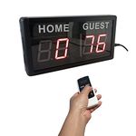 Digital Scoreboard, Electronic Scoreboard Scrore Keeper for Indoor Games/Ping Pong/Tennis|Basketball/Baseball//Football/Badminton/Volleyball, Scores 1-99, Ledigtal Tabletop Scoreboards w/Remote