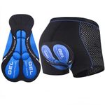 Oligitdi Men's Cycling Shorts,4D Gel Padded Out-Wearable Motorcycle Bike Riding Shorts Quick-Dry Half Pants (L) Black