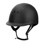 TuffRider Show Time Horse Riding Helmet | Protective Head Gear for Equestrian Riders - SEI Certified, Tough and Durable| Color - Black | Size - 7