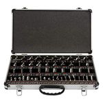 Trend 50 Piece Router Bit Starter Set, 1/4 Inch Shank, Tungsten Carbide Tipped, Aluminum Case Included, SET/SS50X1/4TC