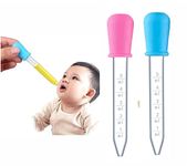 Feora9X Liquid Dropper For Baby Squeeze Dispenser Silicone Liquid Easy Feeding Anti-Choking Dropper For Kids Pipette Babies Pipettes Transfer Eyedropper Tip Eye Dropper For Oil - 5 Ml (2) - Multicolor