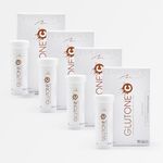 Glutone C Glutathione & Vitamin C Effervescent Tablets| Made with Setria L-Glutathione, Amla extract & Selenium| Even Tone & Glowing Skin| Pack of 15 Tablets (Pack of 4)