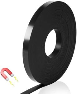 Magnetic Tape for Whiteboard, 0.39" x 66 FT Magnetic Strips for Grids, Calendar, Bulletin Board, Graphic Decorative Marking Line for Classroom and Office