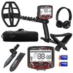 DR.ÖTEK Metal Detector for Adults, Professional Higher Accuracy Metal Detector Kit with Advanced Ground Balance, 5 Modes, 30.5cm Double-D Waterproof Coil, Gold Detector for Beach Hunting
