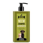 Dogz & Dudez Natural Neem Shampoo Anti Tick & Flea and Lice| Natural Neem & Lemongrass Oil Reduce Itching| Paraben Free, Ph Balanced, Vegan & Cruelty Free | 500 ml | 4 Months Pack