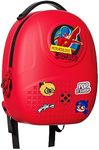 Miraculous Ladybug - Pop n' Swop Ladybug Red Backpack with Black Handle, 6 Clip-on Badges and Zipper, Lightweight Durable Waterproof Bag with Adjustable Straps (Wyncor)