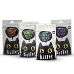 Kittos Cat Treat Multi Flavour (Chicken Jerky Strips, Salmon Rings, Tuna Jerky Strips, Snapper Jerky Strips) for Cats and Kittens, 35 g Each (Pack of 4)