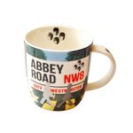 Famous 4 Abbey Road Design Tea / Coffee Mug with Lid, (GG006B)