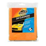 Armor All, Large Car Microfibre Cloths, Set of 24 Cloths, For Interior and Exterior Car Cleaning Use, Soft and Streak Free Drying for Paintwork and Glass, Ideal for Car & Motorcycle Detailing