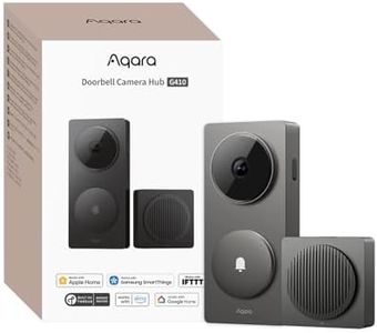 Aqara Smart Türklingel Kamera G410 mit Chime, 2k, Homekit-Sicherheits-Video, 2-Wege Audio, Integrierte Matter Hub, drahtlos/draht, unterstützt Apple Home, Google, Home-Assistant, 2.4G/5GHz WLAN, Grau