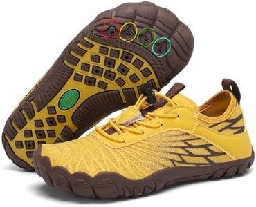 SAGUARO Kids Water Shoes Quick Dry Five Toe Barefoot Shoes Swim Shoes for Boys Girls Lightweight Beach Pool Aqua Socks for Swimming Surfing Camping