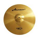 Arborea Crash Cymbal 18" Gold Hero Brilliant Finish Bright Sound Drum Cymbal For Practice (18"Crash）