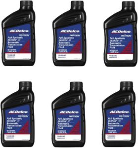 ACDelco 109243 Dexron-VI Full Synthetic Automatic Transmission Fluid 1 Quart (6 Pack)