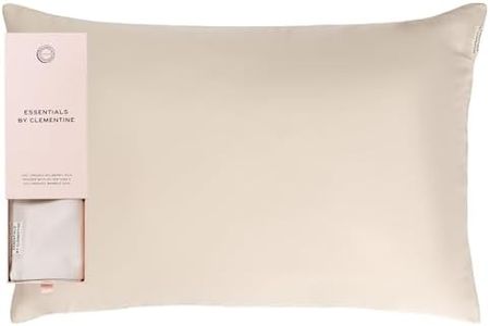 Clementine Sleepwear Essentials Organic King Size Pillowcase Champagne Sunset | Two-Tone Bamboo and Silver Ion Silk for Acne-Prone Skin, Anti-Aging, and Hydrated Hair and Skin
