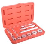 DAYUAN 17-Piece Wheel Bearing Thrust Piece Drive Set Tool Driver for Bearing Bushings Seal Ring Bearing Press Tool