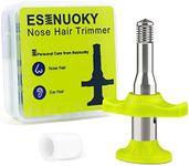 Esznuoky Nose Hair Ear Hair Removal, Upgraded Manual Hair Trimmer for Men&Women, Stainless Steel Hair Remover Waxing Kit(Green)