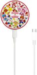 Sonix Magnetic Charger for MagSafe for iPhone 16, iPhone 15, iPhone 14, iPhone 13, iPhone 12 Series | Fast Wireless Charger x 6.5ft Cable (USB-C) (Hello Kitty & Friends x Strawberry Shortcake)