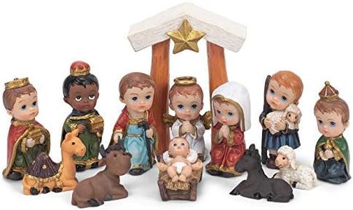 Kurt S. Adler 1.6-4.5" Children's Nativity, 13-Piece Set (D3762)