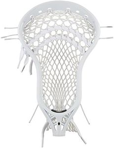 StringKing Men’s Mark 2V Midfield Lacrosse Head Strung with Type 4X Mesh (White/White)