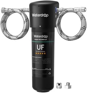 Waterdrop 10UA-UF Sistema de filtro de agua para debajo del fregadero de agua ultra bajo encimera de 0,01 micras, reduce el cloro, plomo, fluoruro, mal sabor y olor, alta capacidad de 30000 Liters
