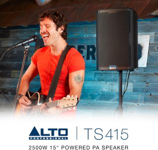 ALTO TS415 15" Powered PA Speaker – 2500W, Bluetooth, 3-Channel Mixer