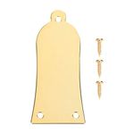 Guitar Truss Rod Cover, Gold Plated Metal Truss Rod Cover with Screws(Gold)