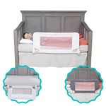 hiccapop Convertible Crib Toddler Bed Rail Guard with Reinforced Anchor Safety