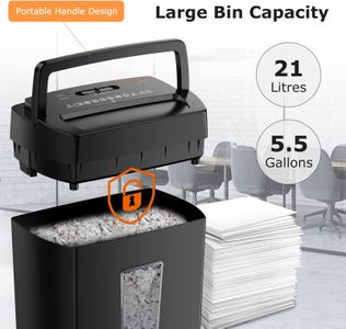Bonsaii 12-Sheet Cross Cut Paper Shredder – Heavy Duty Office Use