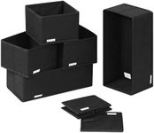 Navaris Set of 6 Storage Box Cubes 