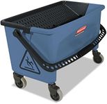 Rubbermaid Commercial Finish Mop Bucket with Wringer, 28-Quart, Blue