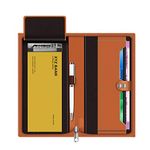 FEDUS Cheque Book Holder, Vegan Leather Expanding Handmade Multiple Cheque Book Holder for Cards, Women/Men Cheque Book Wallet, Traveling Wallets, Checkbook Holder, Documents Holder for Office & Home
