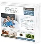 SafeRest Hypoallergenic Waterproof Certified Low Profile Bed Bug Proof Box Spring Encasement 5.5" - Vinyl Free - Queen Size