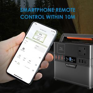 ALLPOWERS Portable Power Station 300W 288Wh – Solar Generator with 100W Foldable Panel for Camping, Travel, Emergency Backup
