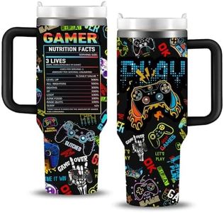 Gaming Gifts for Men Boys, Gamer Gifts for Men, 40oz Gamer Tumbler Cup, Gaming Mugs, Teen Boy Gifts Gaming Stuff, Gaming Gamepad Presents for Son Boyfriend, Birthday Gifts for Men Boys Gaming Cup